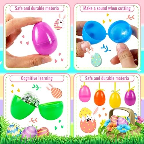 120Pcs Easter Eggs, 2.3" Fillable Bright Colors Plastic Easter Eggs 120-Pack