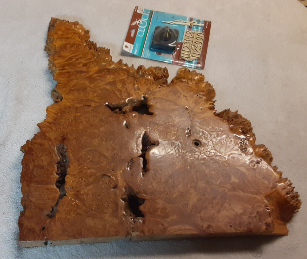 20" Maple Burl Clock DIY
