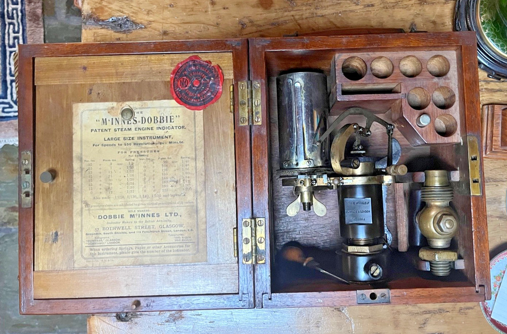 McInnes-Dobbie PATENT Steam Engine Indicator, Pattern A, Glasgow 1900’s.