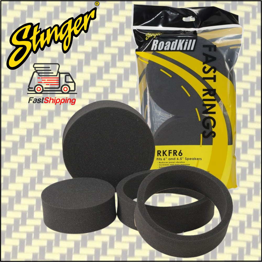 STINGER RKFR6 / 3-PIECE FOAM ROADKILL FAST RINGS FOR 6" & 6.5" SPEAKERS **NEW**