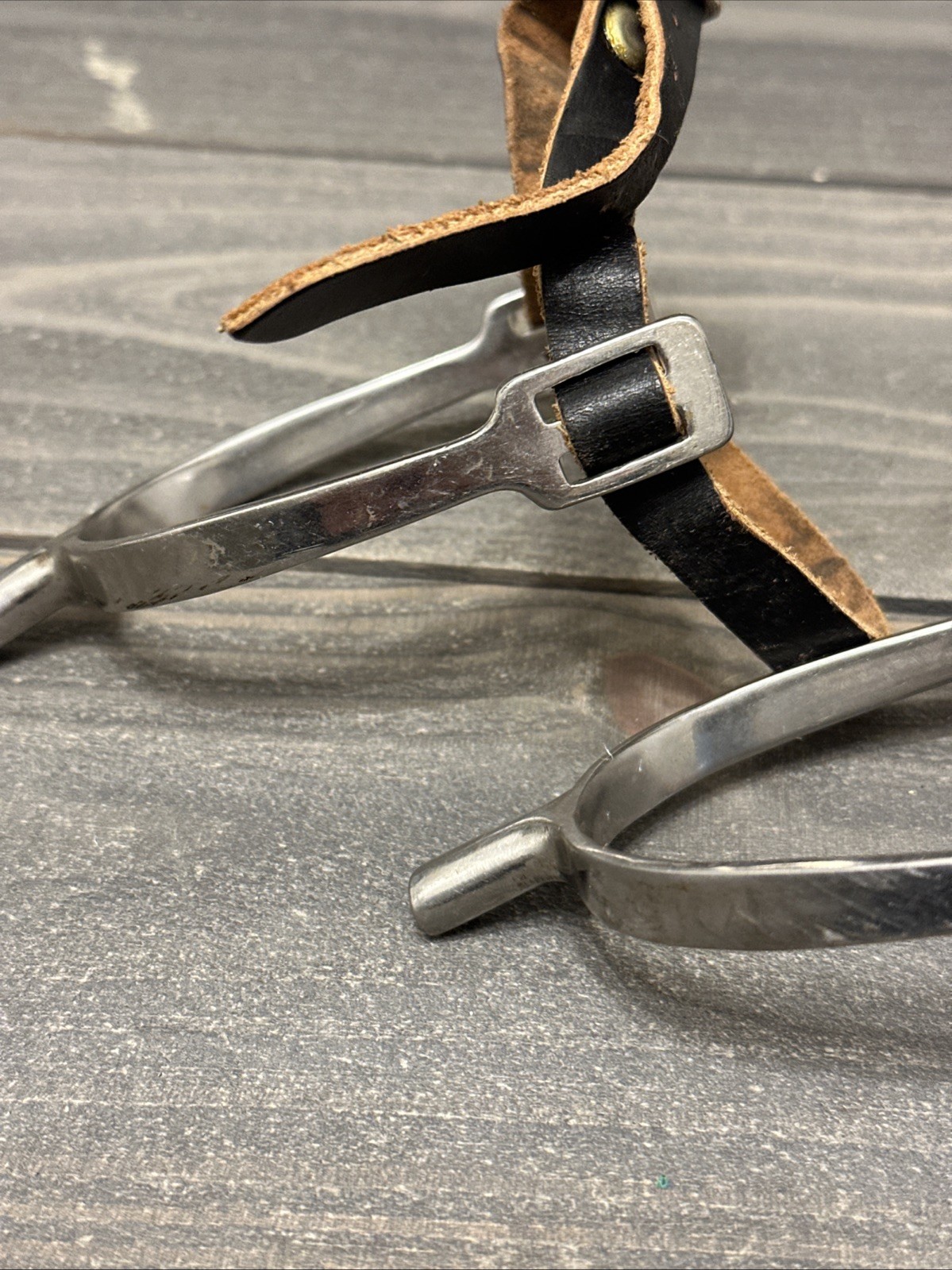 English Riding Spurs with straps.