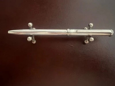 RAFAEL D'ANDRE SOLID 925 SILVER ballpoint pen writes with case