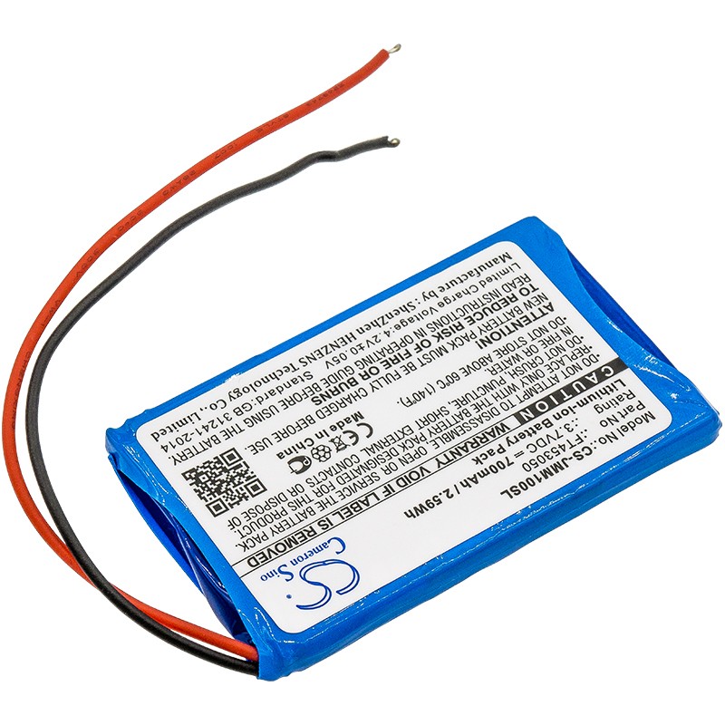 Battery for JBL Clip+,Micro,Micro Wireless 2013,Synchros E40BT 453048D,FT453050