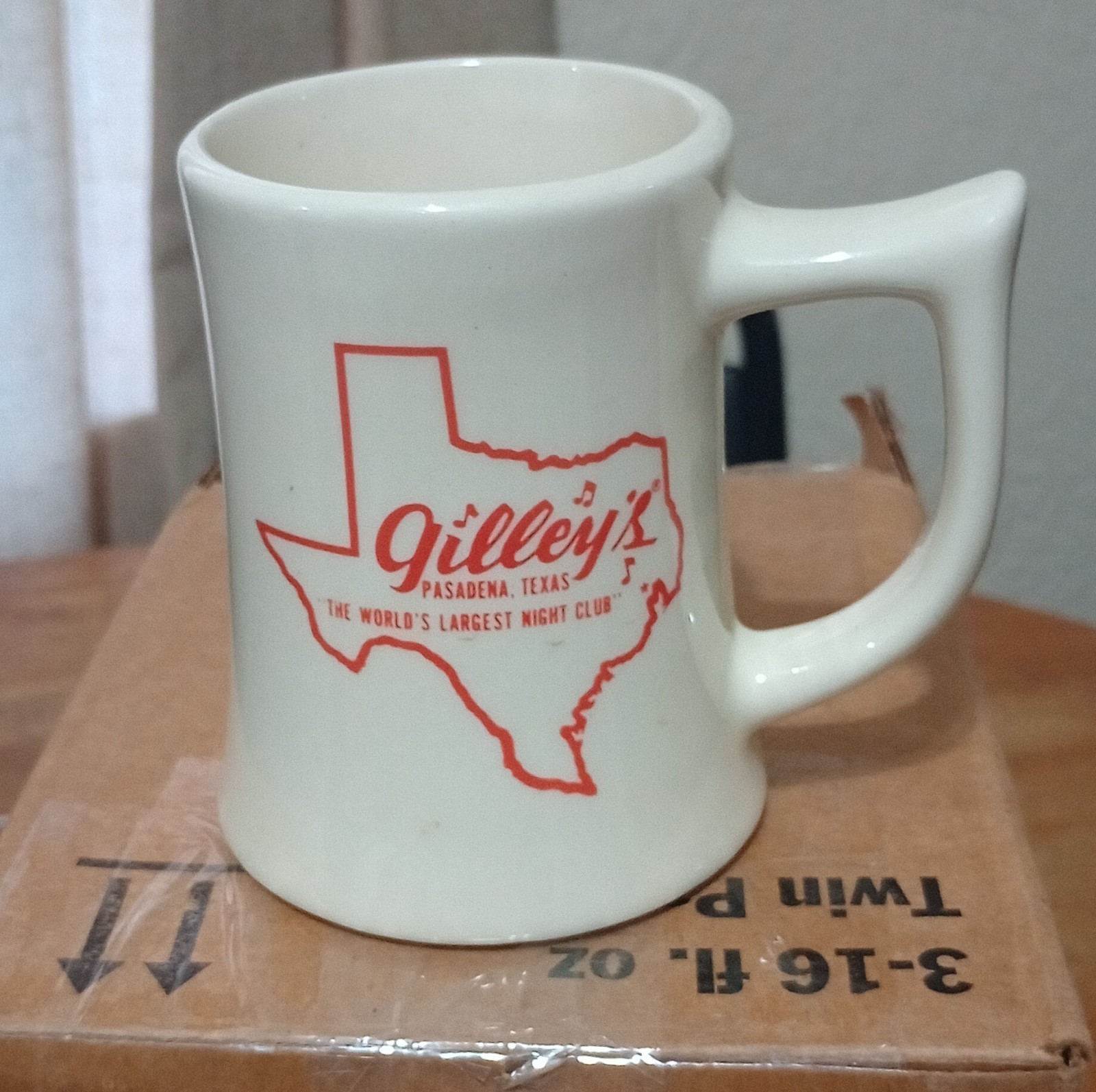 Gilley's Pasadena Texas World's Largest Night Club Advertising Mug