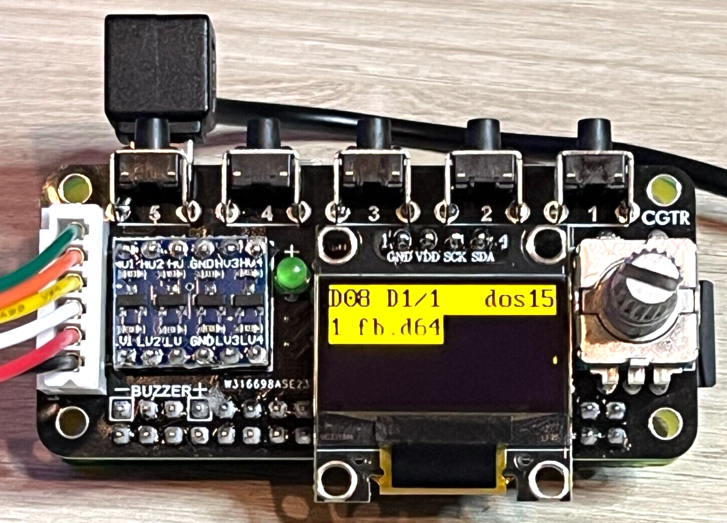 Commodore 1541 Emulator PI1541 HAT with ROTARY, OLED screen, USA Seller!