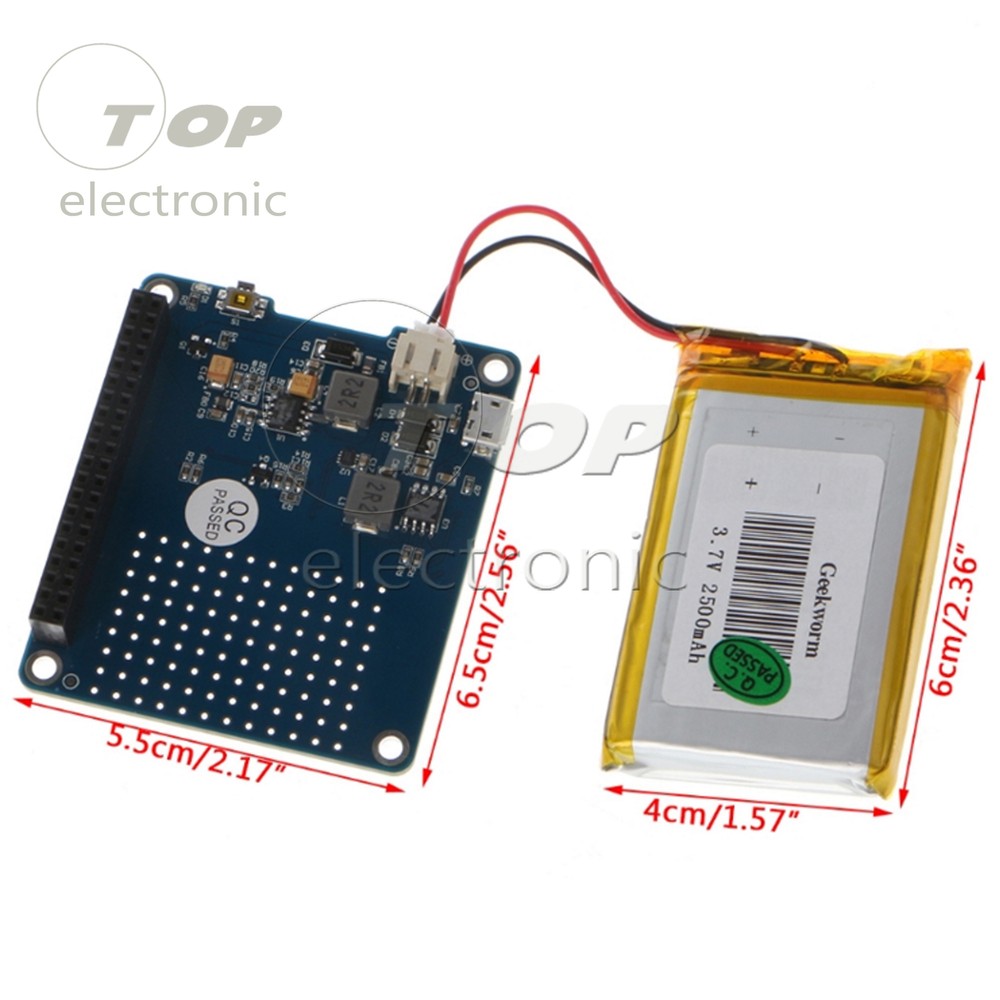 Raspberry Pi Power Source UPS with Battery for Raspberry Pi 3 Model B/2B/B+