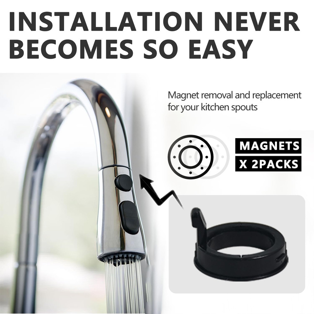 RP80977 Plumbing Magnet Replacement Compatible with Delta Kitchen black