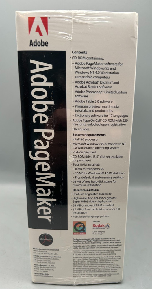 Adobe PageMaker 6.5 Education Version Windows - Sealed