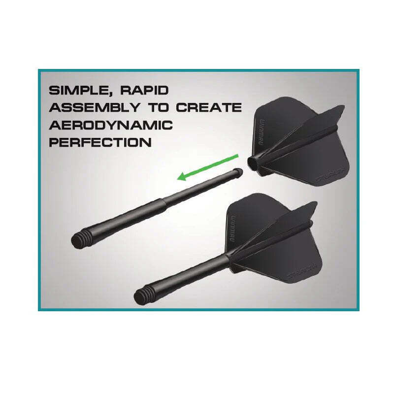 Winmau Stealth Molded Shafts Medium - White