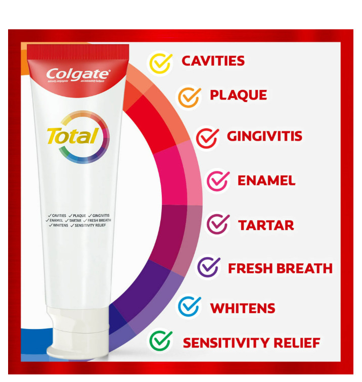 Colgate Total Deep Clean Toothpaste, Whitening Toothpaste, Mint, 2 Pack, 5.1 Oz.
