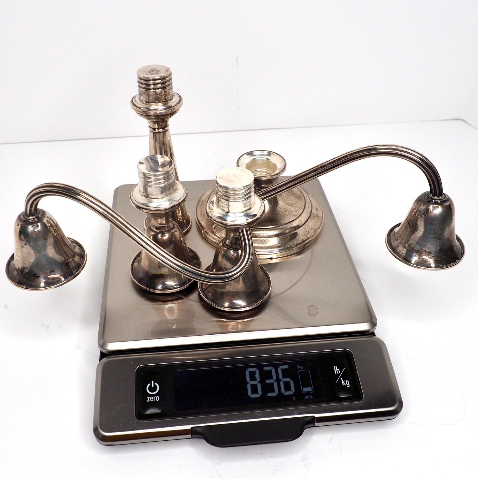 Sterling Silver Vintage Gorham Candelabra Candle Holder 808/1 $SILVER$ ~836g~