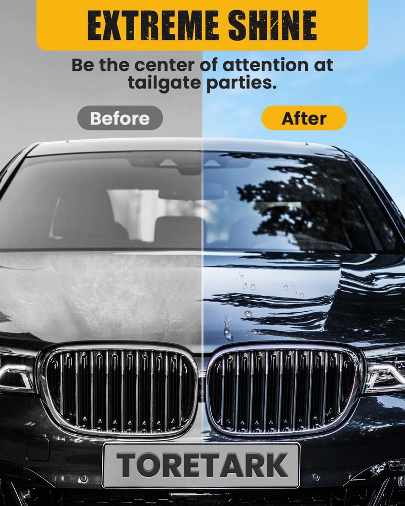 Toretark Ultimate Ceramic Coating&Plastic Trim Restorer with Crystal Coating