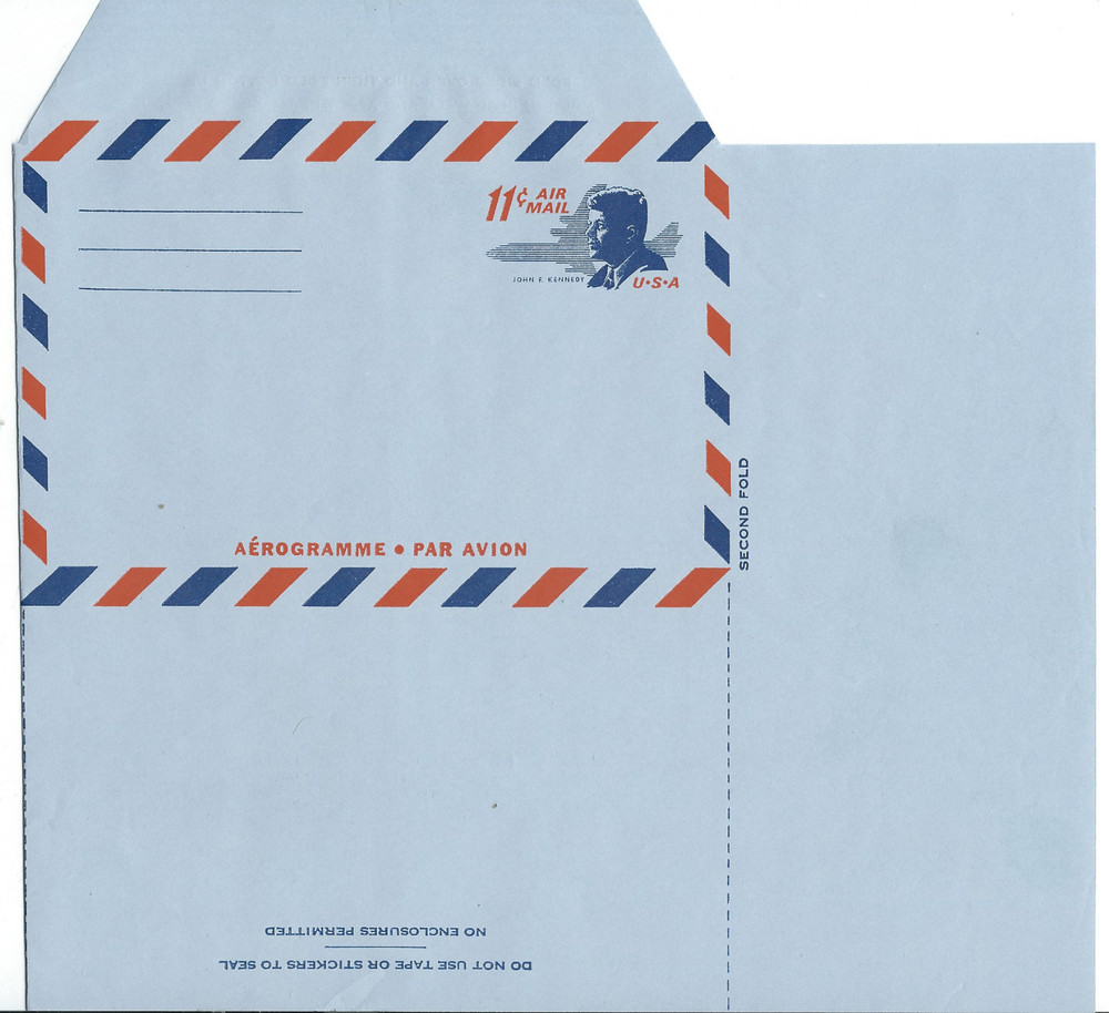 John F. Kennedy...11 Cent Aerogramme