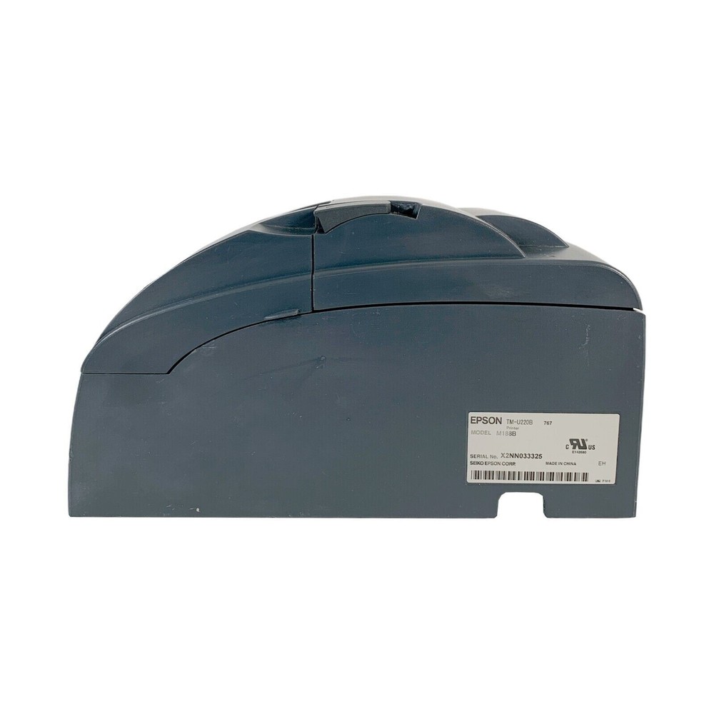 Epson TM-U220B Dot Matrix POS Receipt Printer LAN USB with AC Adapter TESTED