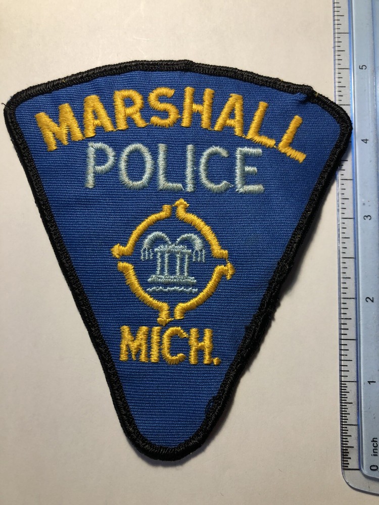 Marshall Michigan Police Patch ~ Vintage