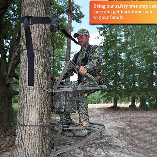 Fall Protection Tree Strap, Quick and Quiet Set Up to Tree Stand Safety 1
