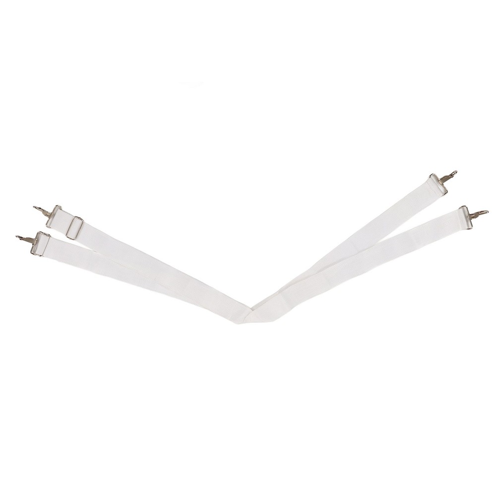 Adjustable White Bass Drum Strap Elastic Comfortable Double Shoulder Belt For Dr