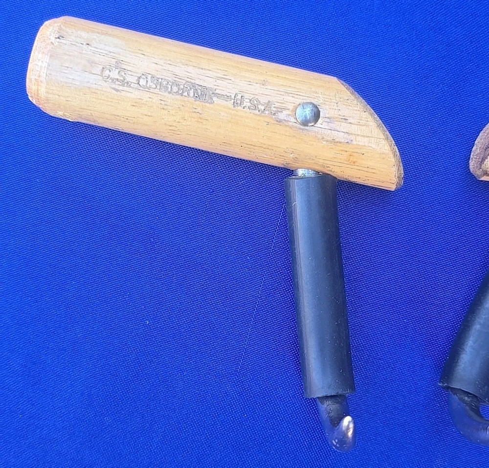 C.S. Osborne Left/Right Coffee Burlap Hooks