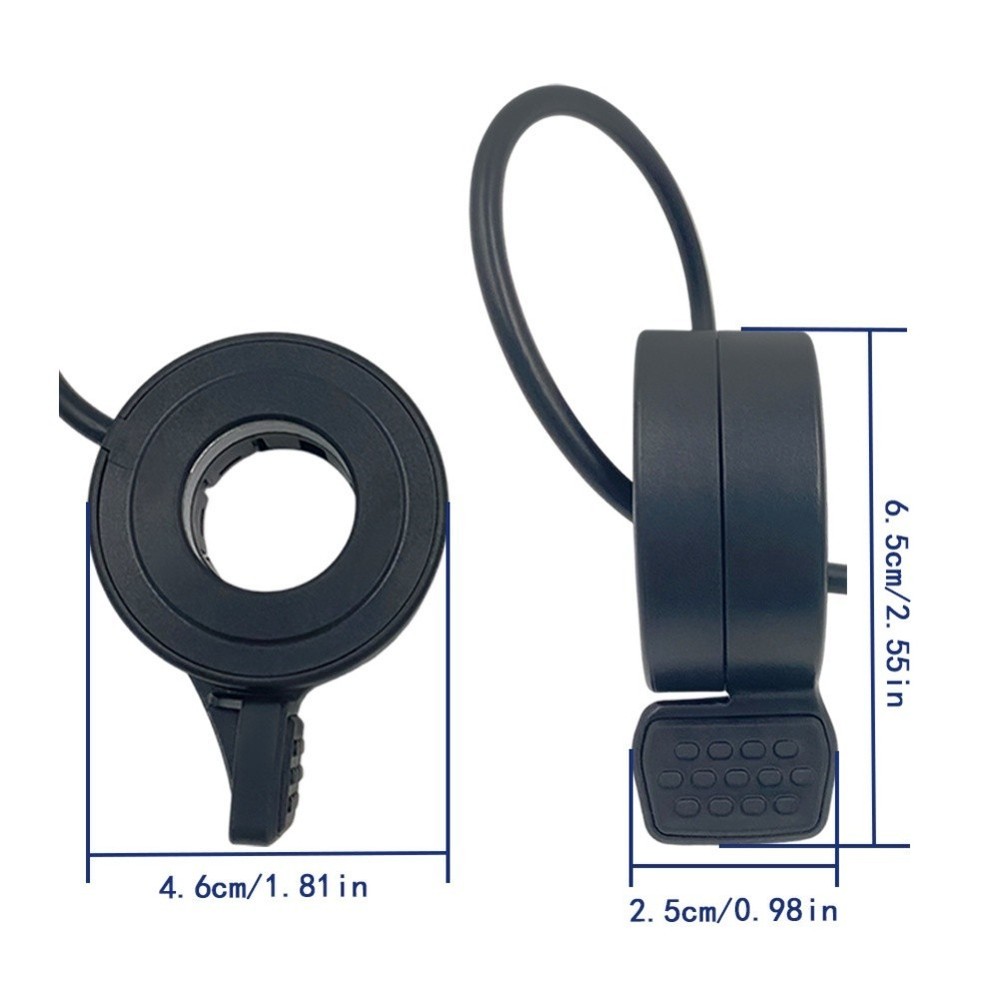 5-pin Connector Thumb Throttle Smooth Thumb Presses Precise Speed Control
