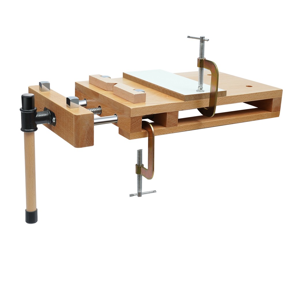 Portable Workbench Beech Wood Woodworking Vise Desktop Work Table Work Bench