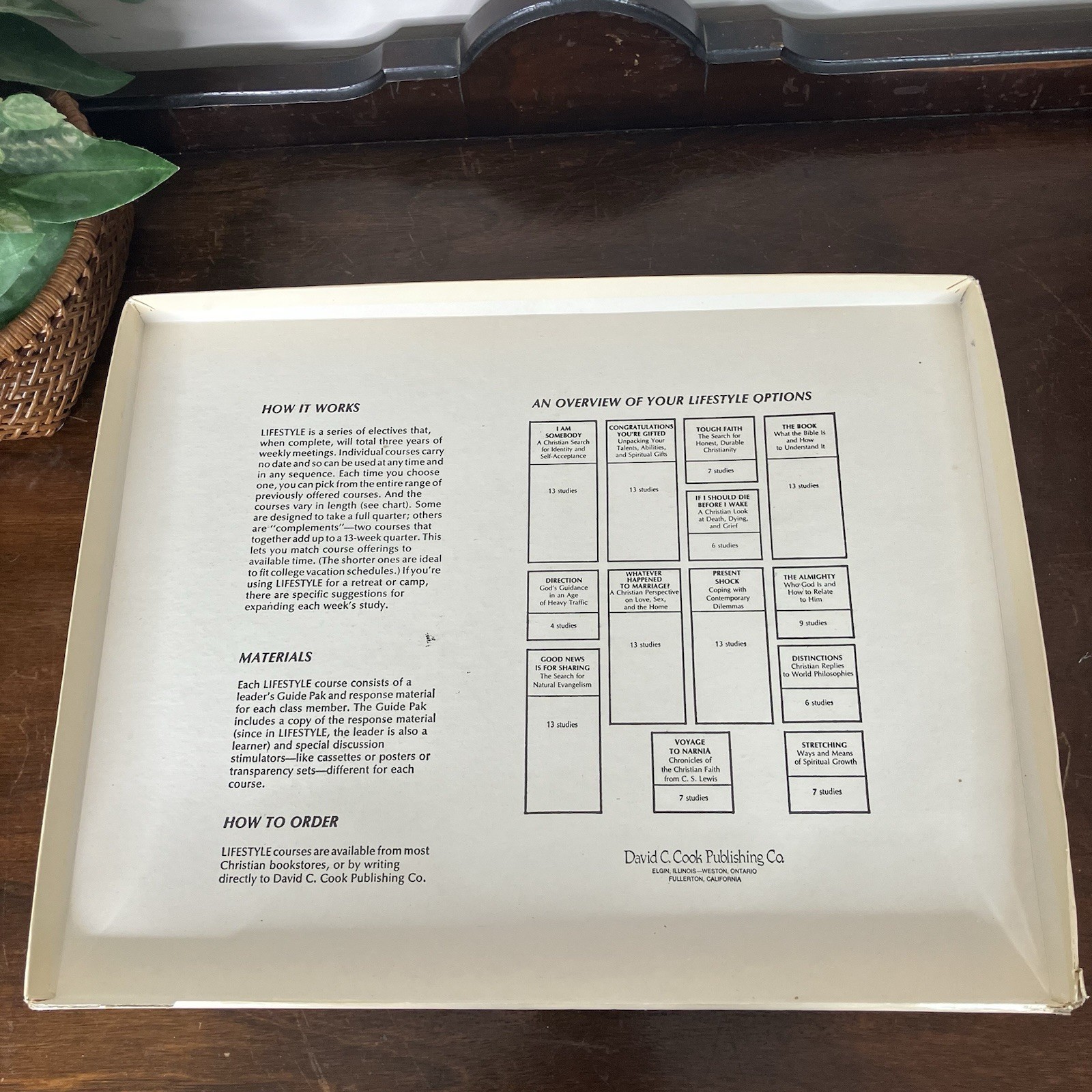 Vintage 1978 Voyage to Narnia Curriculum Set David C Cook C.S. Lewis Map Book +