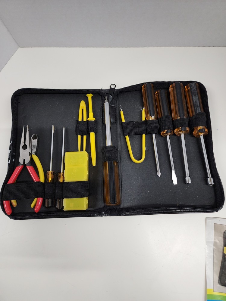 Computer Geeks. Computer Service Tool Kit for Computer Repair with Case & Tools