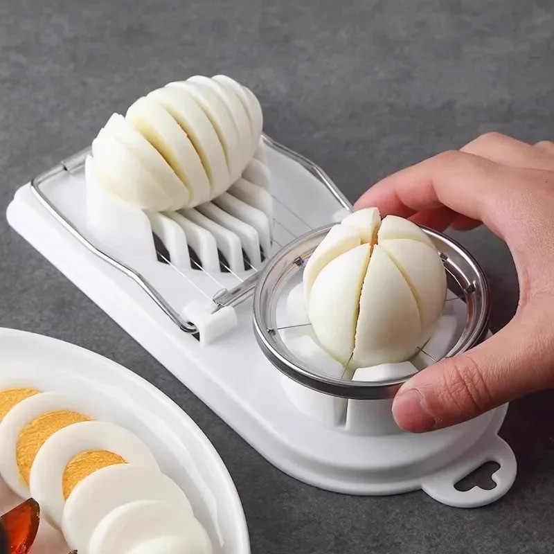 Egg Slicer Dicer Wedger Quick Easy Sharp Stainless Steel Wire Dishwasher-Safe
