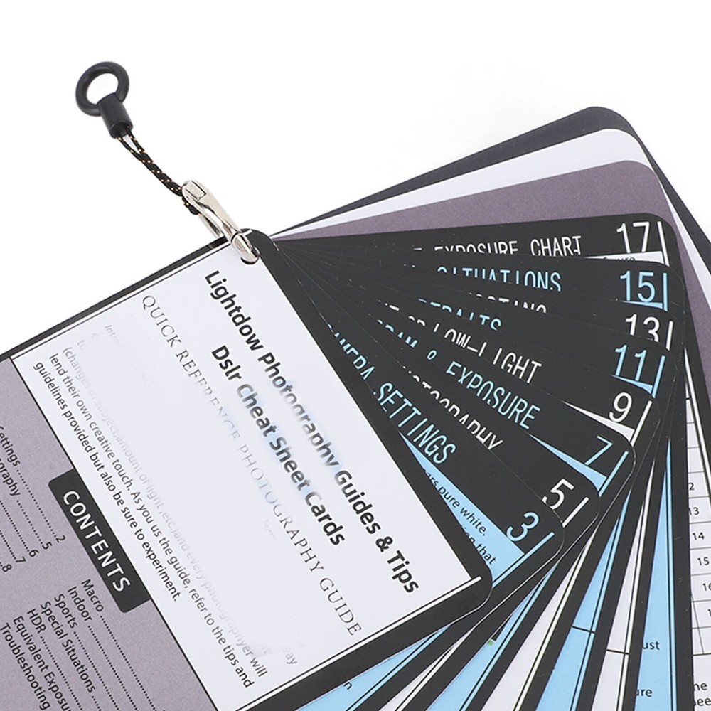 DSLR Cheat Sheet White Balance Gray Card Bundle Quick Reference Guides Master
