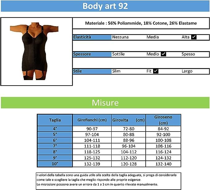 BODYPERFECT CORSETTO ORTOPEDICO SCHIENA ADDOME CERNIERA REGGICALZE MADE IN ITALY