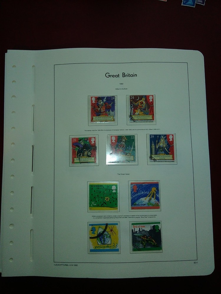 LIGHTHOUSE Commemorative Hingeless album pages Great Britain 1991-1999 Used