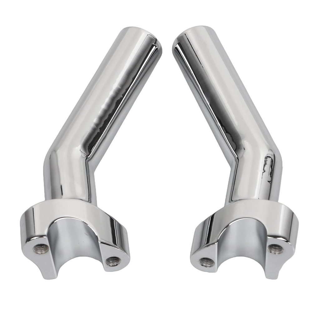 Chrome 6.5" Pullback Handlebar Risers For Harley Softail Dyna Super Wide Glide