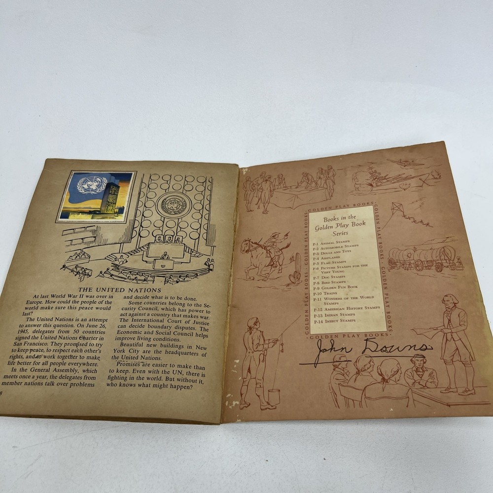 VintageRARE 1979 Topical Postage Stamp Album &1953 American History Stamps Books