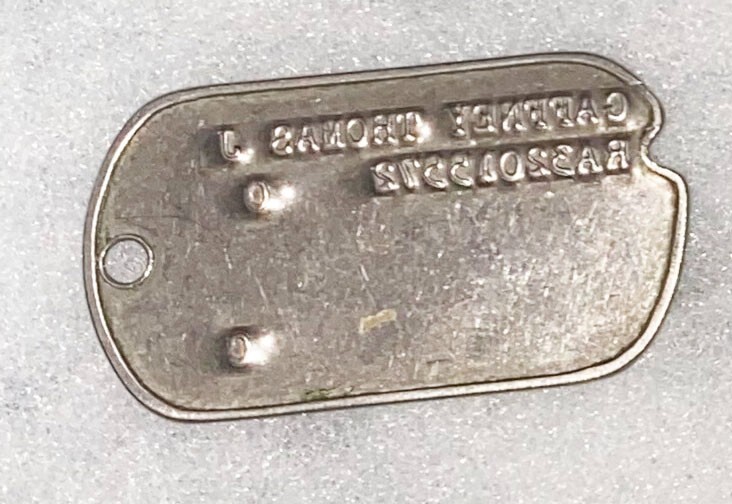 Post-WWII Thomas Gaffney Single Dog Tag