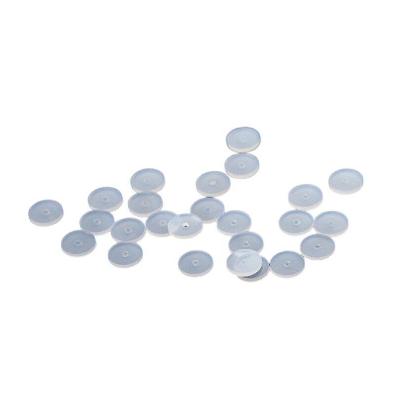 100pcs Silicone Earring Stopper Practical Earlobe Support Stabilizer Disc Pads
