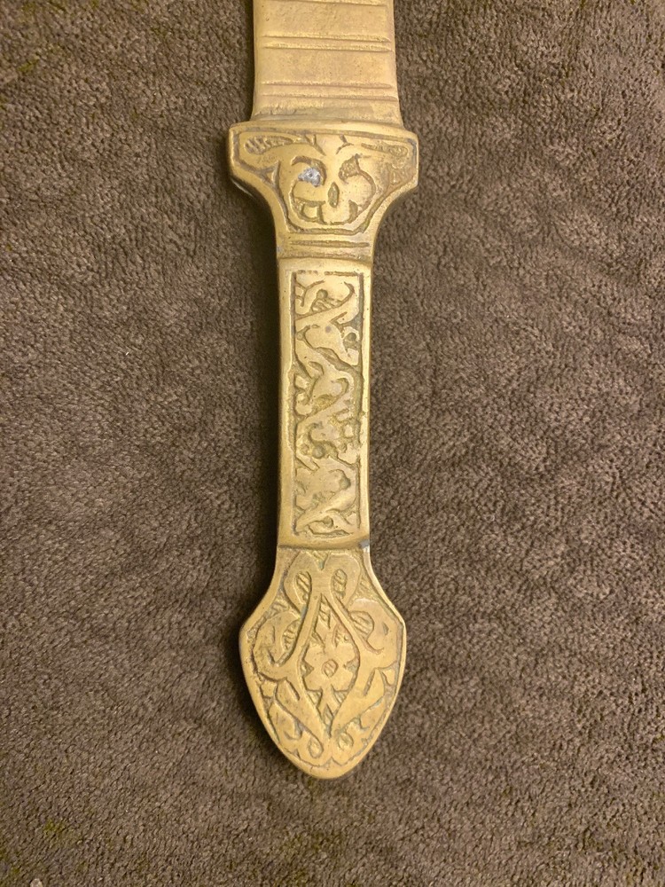 antique brass letter opener Dagger