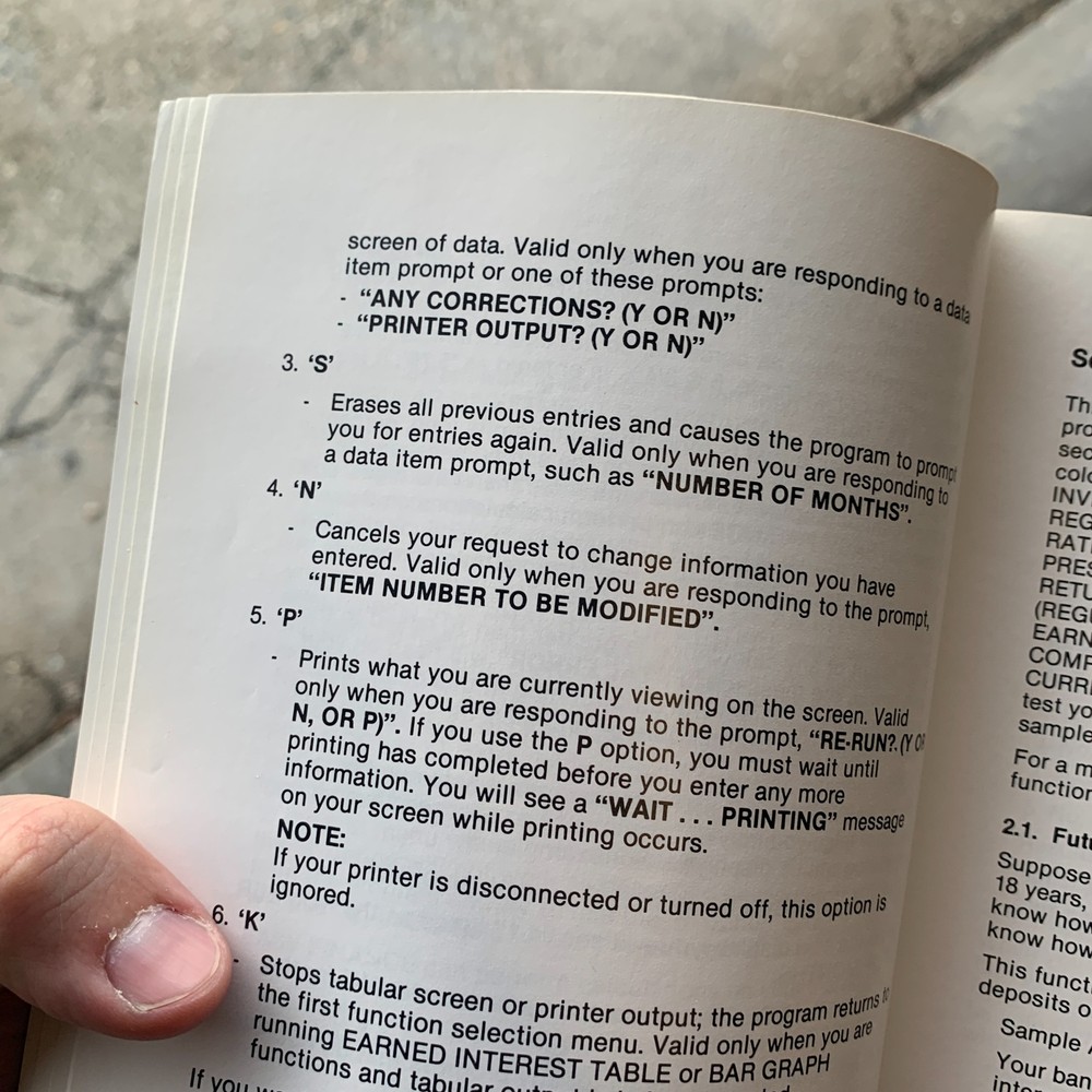 VTG Commodore 64 EASY FINANCE II Manual 1983 Commodore Electronics