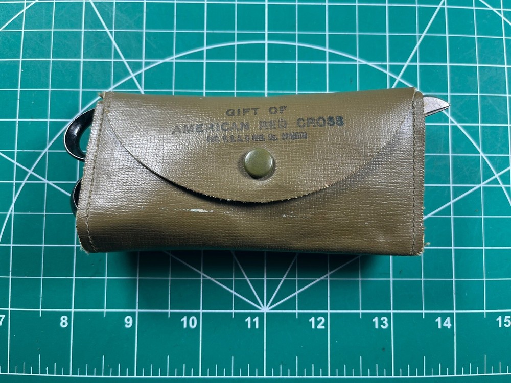 WWII Red Cross Military Sewing Kit & Scissors