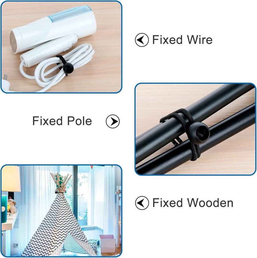 6" Ball Bungee Bungie Cord 100Pcs Black Heavy Duty Canopy Tarp Tie Downs * / \