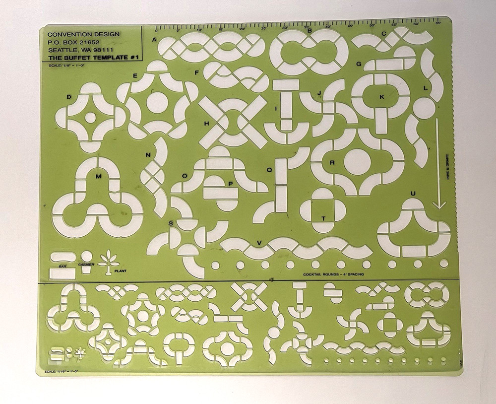 3 Convention Design Templates - 72" Rounds/Buffet/Convention