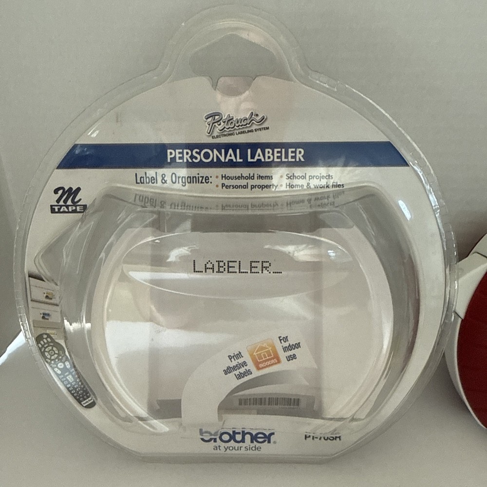 Brother P-Touch PT-70 Label Maker Printer Red Tested