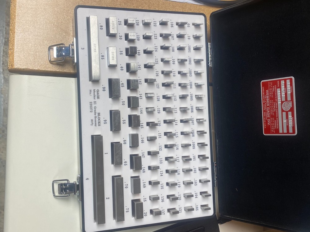 Webber Gage Block Set 81 Pcs