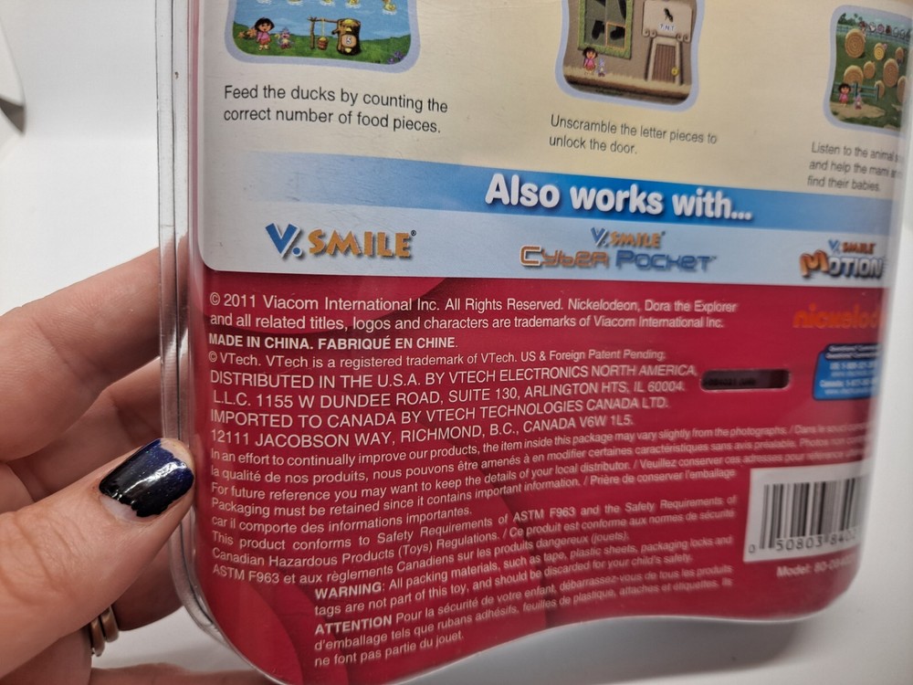 vtech vsmile pocket learning system Dora's Fix-it Adventure Game (2011)