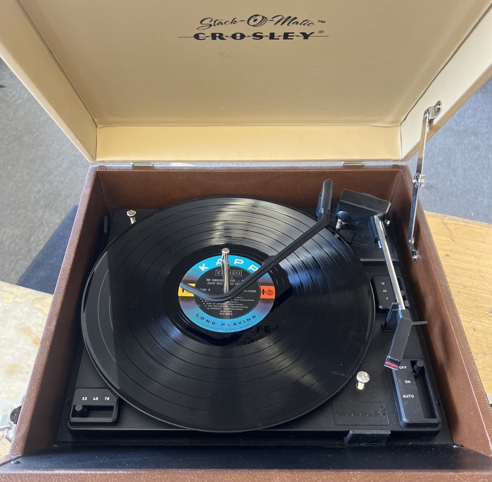 Crosley Stack-O-Matic CR84 3 Speed Record Player  Good Condition
