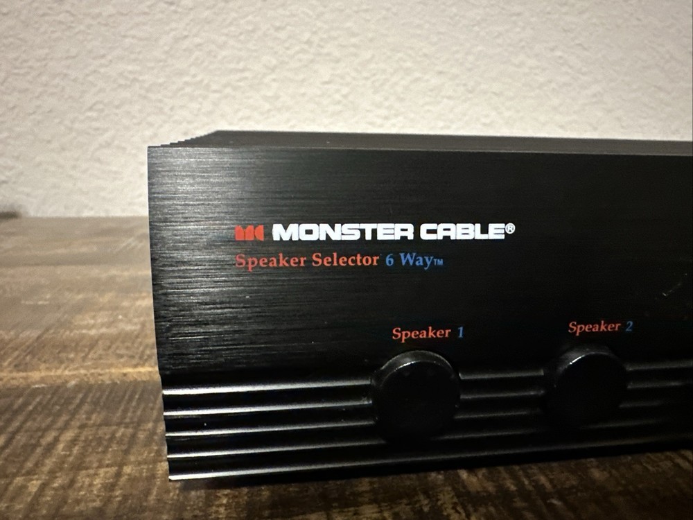 Monster Cable 6 Way Speaker Selector With Amplifier Protection