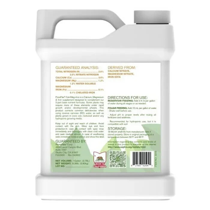 FLORAFLEX® NUTRIENTS - CAL + MAG + IRON (1 GAL)