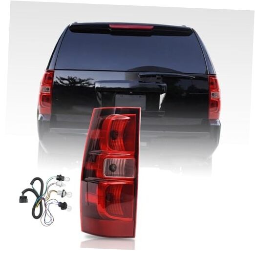Tail Light Assembly Compatible with 2007-2014 Chevy Suburban/Tahoe Driver Side