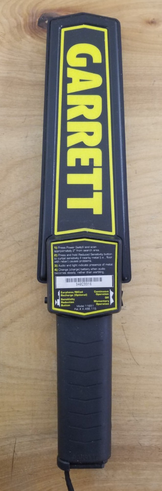 GARRETT SUPER SCANNER METAL DETECTOR SECURITY WAND