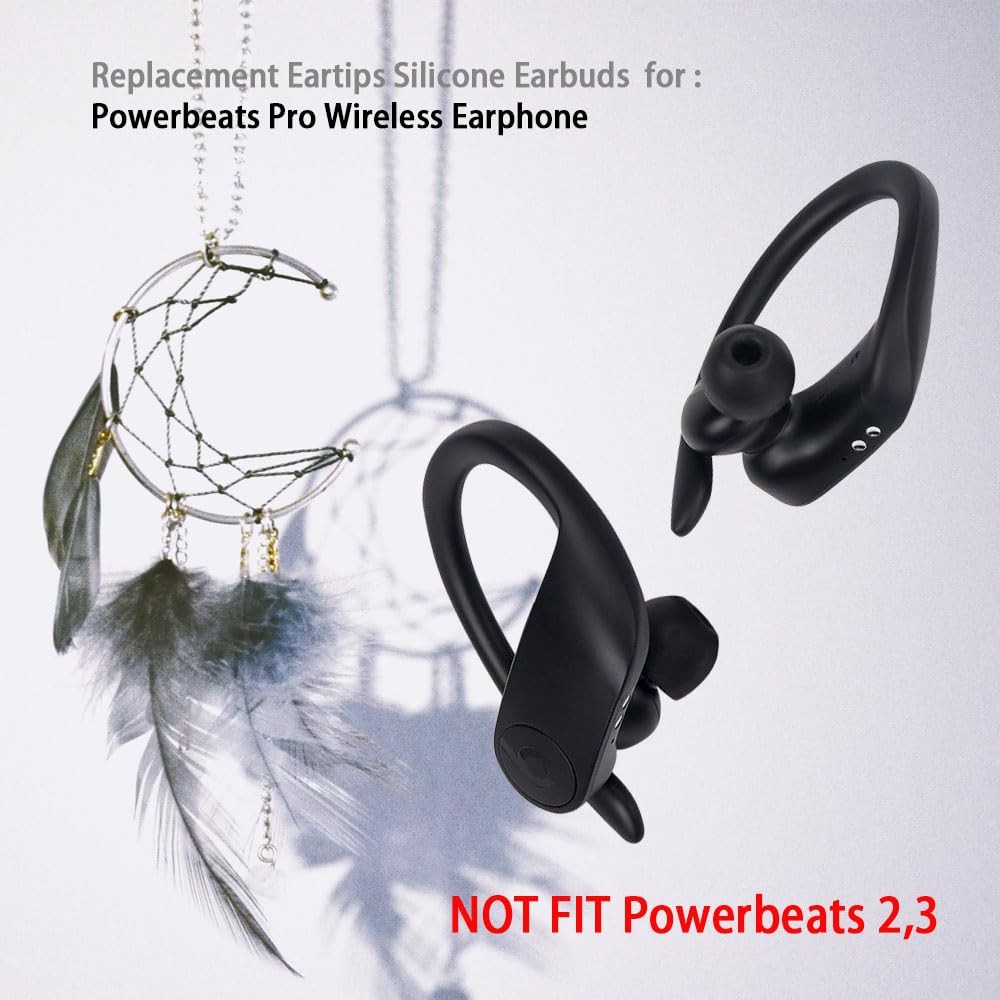 Replacement Eartips Compatible with Powerbeats Pro Wireless Earphone small