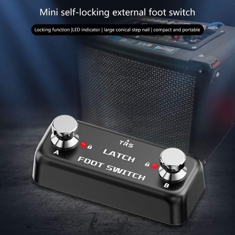 External Footswitch Double Pedal Portable Double Function Pedal Compacts Pedal