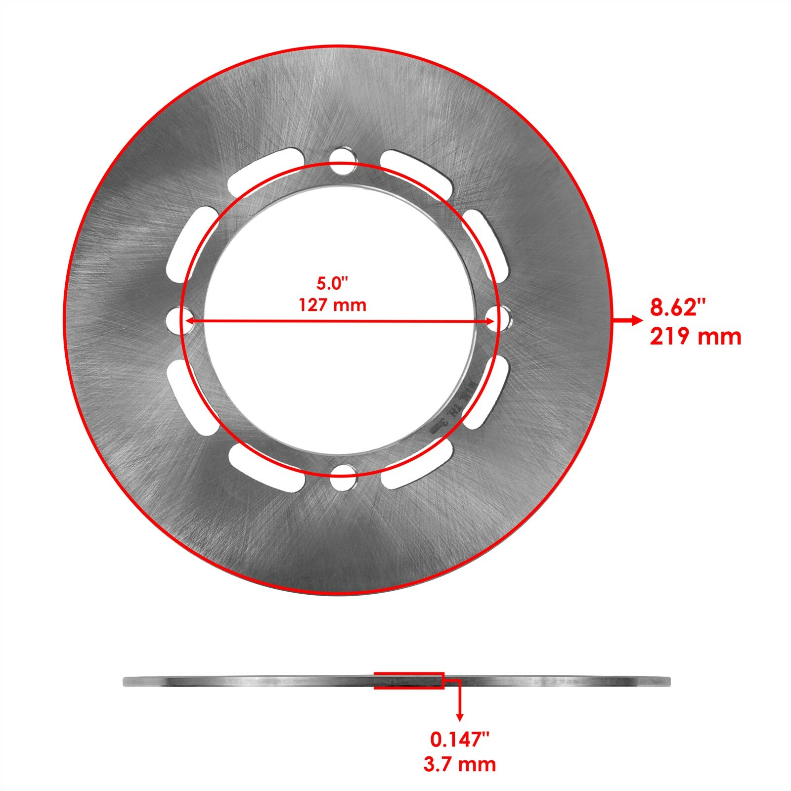 Fits Yamaha Grizzly 660 Front Rear Brake Caliper w/ Disc Pad YFM660F 4X4 2003-08
